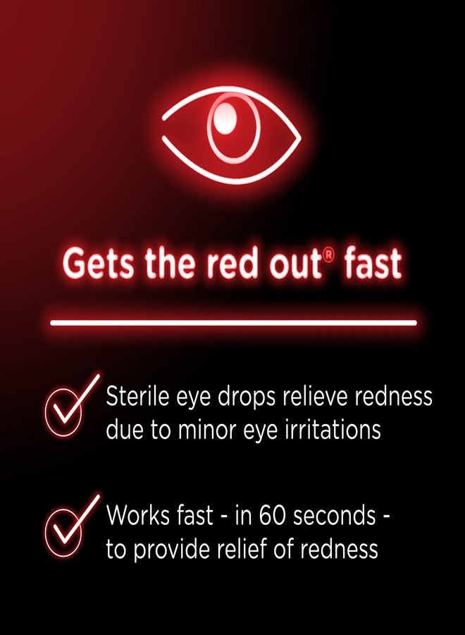 Visine Red Eye Comfort Redness Relief Eye Drops to Help Relieve Red Eyes Due to Minor Eye Irritations Fast, Tetrahydrozoline HCl, 0.5 fl. oz - Image 4